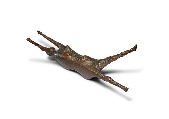 Sprawling Woman (small version) by Kenneth Armitage, Conceived in 1957