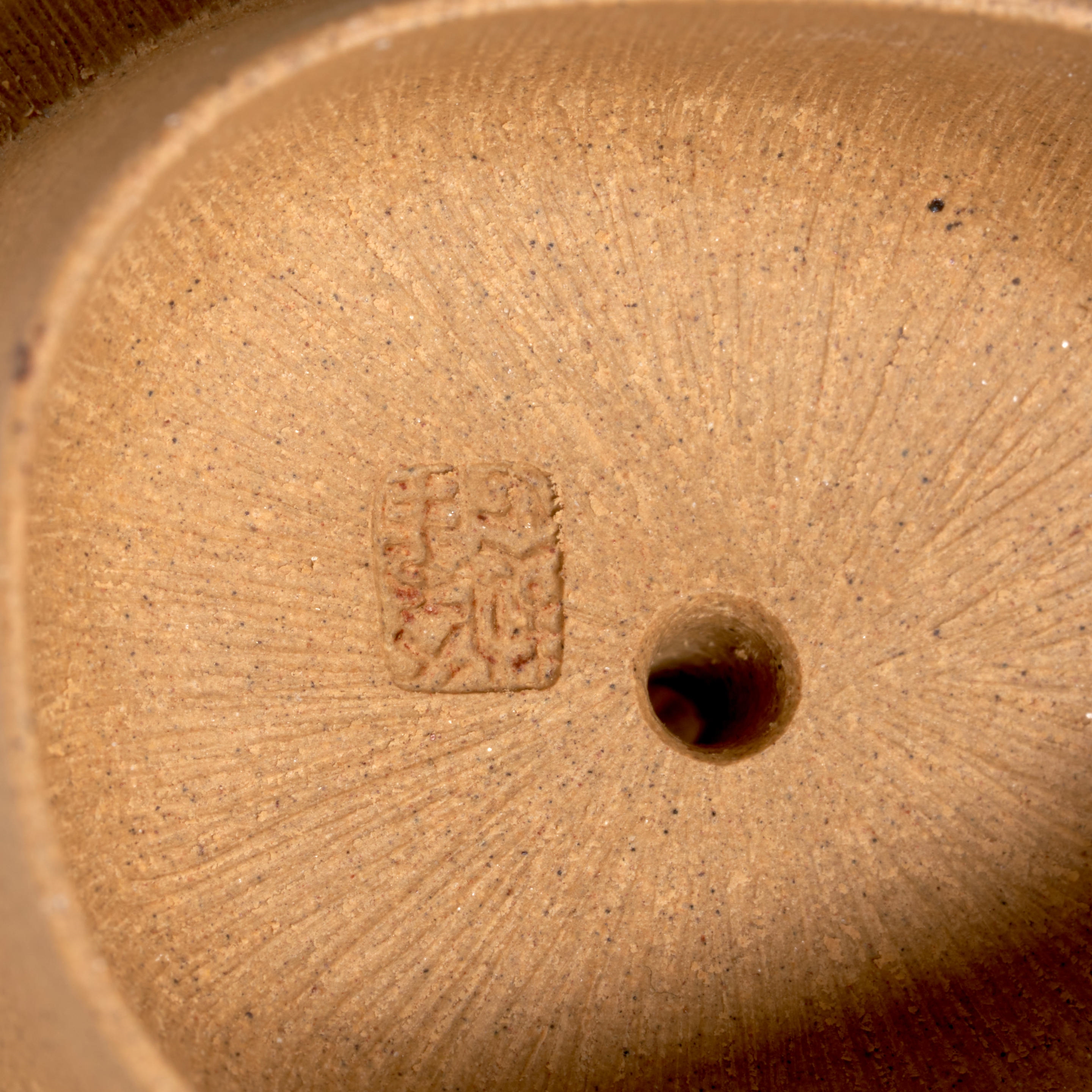 Artwork by Lu Wenxia, A BAMBOO-FORM YIXING TEAPOT AND COVER, Made of BAMBOO