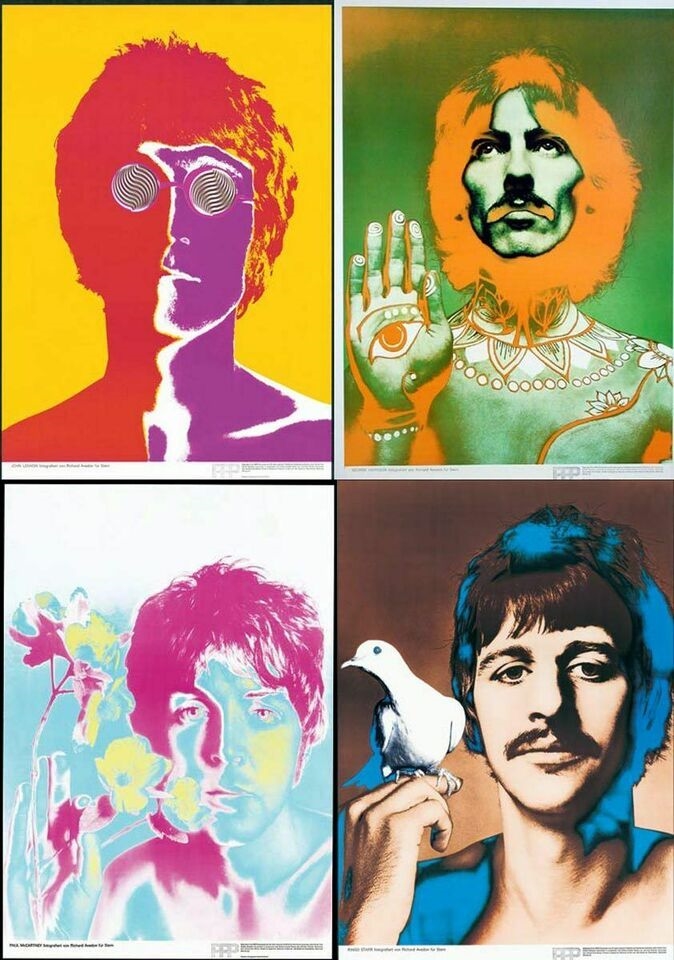 Artwork by Richard Avedon, The Beatles, Made of offset lithographs in colours