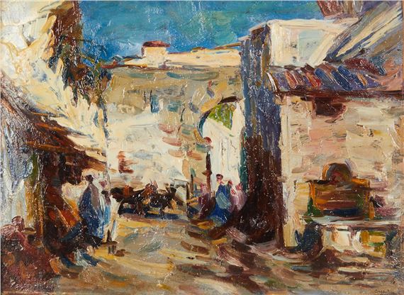 Strasse in Cairo - Alfeo Argentieri