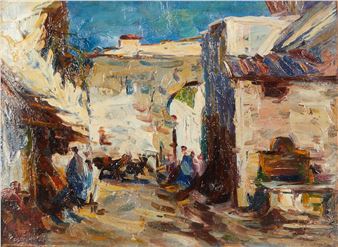 Strasse in Cairo - Alfeo Argentieri