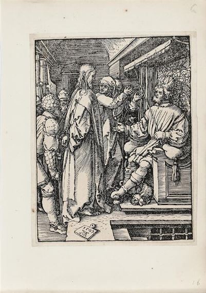 Christ before Herod, from The Small Passion by Albrecht Dürer, circa 1509 - 1510