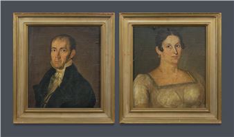 Portrait of a Gentleman; and Portrait of a Lady - Colonial School, 17th Century