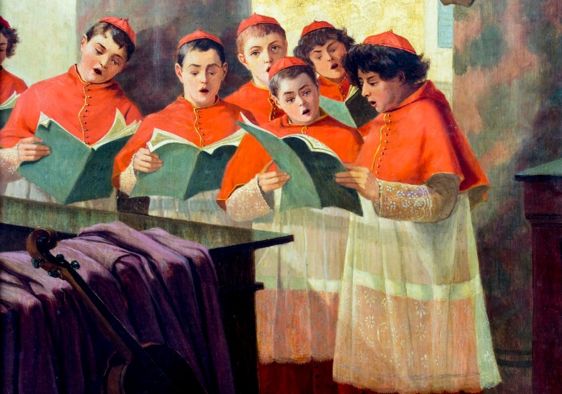 Ernst Oskar Simonsen-Castelli | Singing Altar Boys | MutualArt