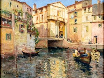 Venice Canal Cityscape, Italy - Paul Justin Marcel Balmigère