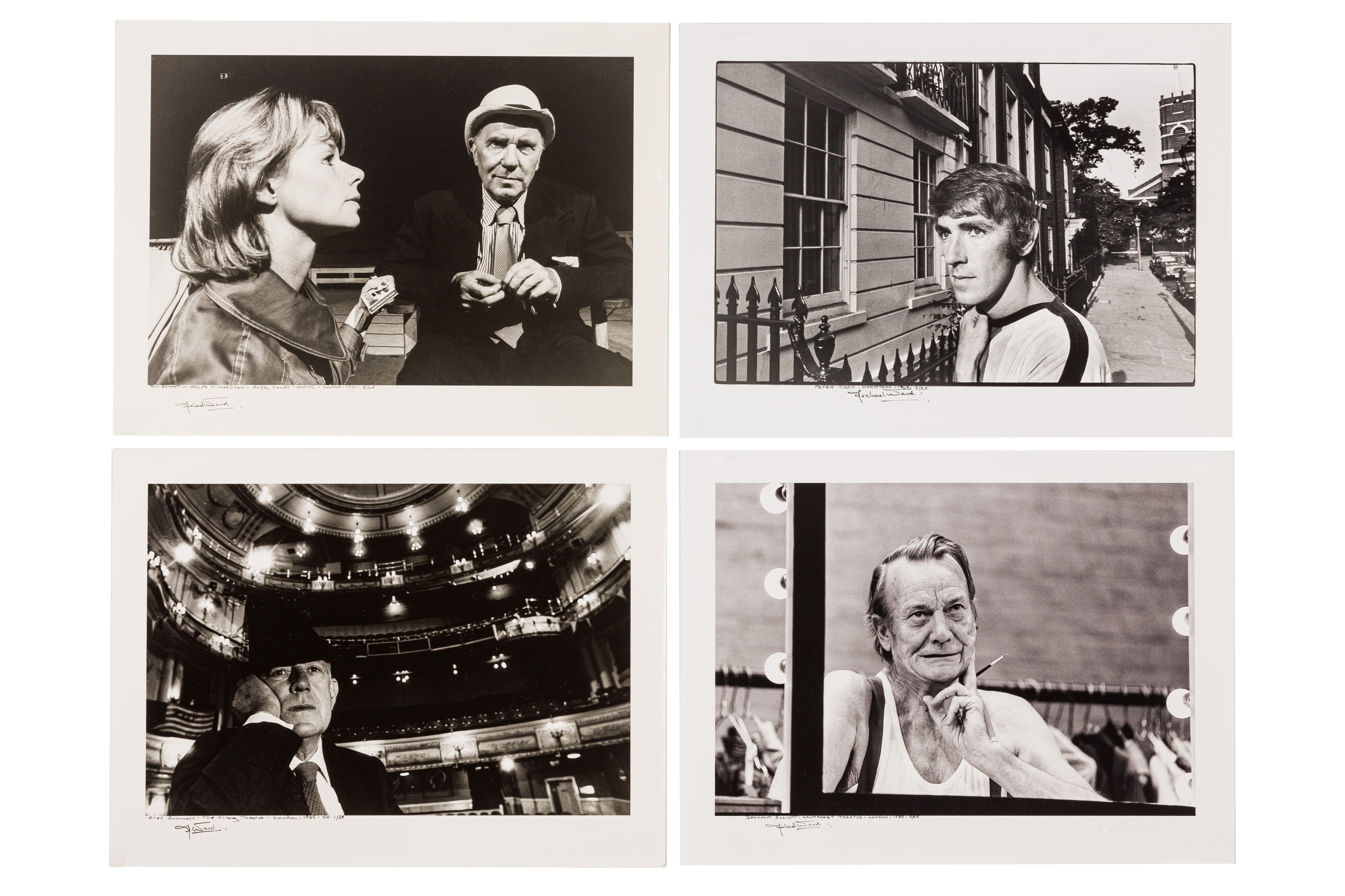 Artwork by Michael Ward, LONDON THEATER & FILM PERSONALITIES, Made of silver gelatin prints