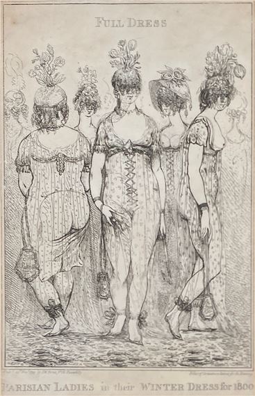 parisian ladies in their winter dress Robert Isaac Cruickshank | Full Dress: the for 1800 Wedding Dresses Cheap Simplicity 5968 A Line Color:Picture Color - Style B