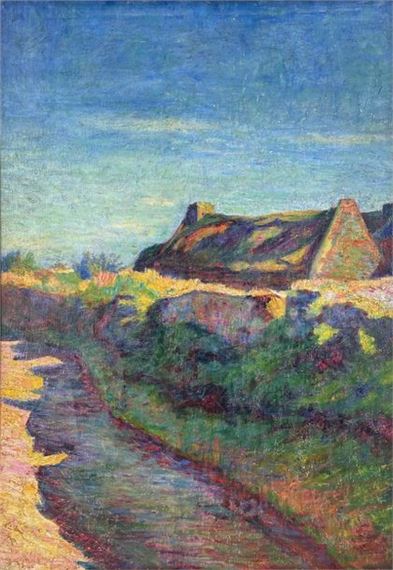 Sunny cottage by Eugène Boch 