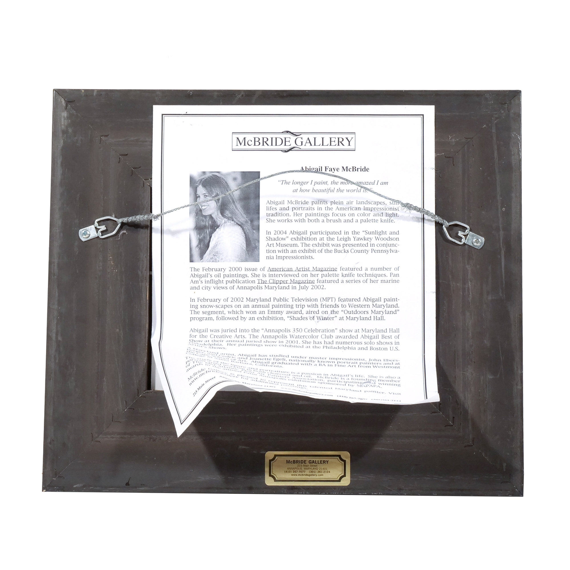 Artwork by Abigail McBride, 'Distant Mooring', Made of Oil on board