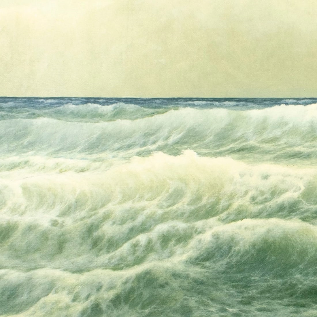 Artwork by Edouard Mandon, Seascape, Made of oil on canvas