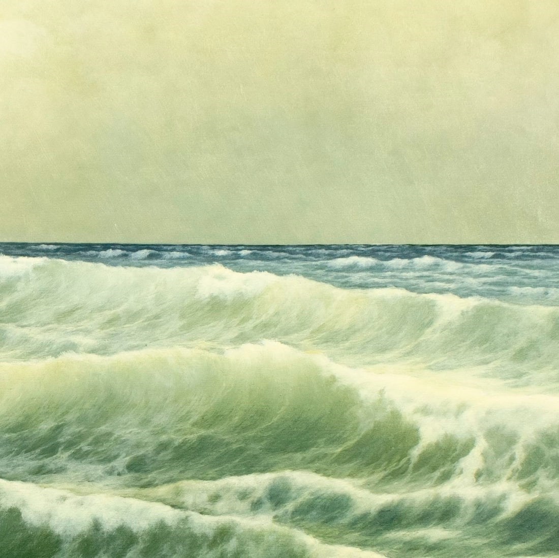 Artwork by Edouard Mandon, Seascape, Made of oil on canvas