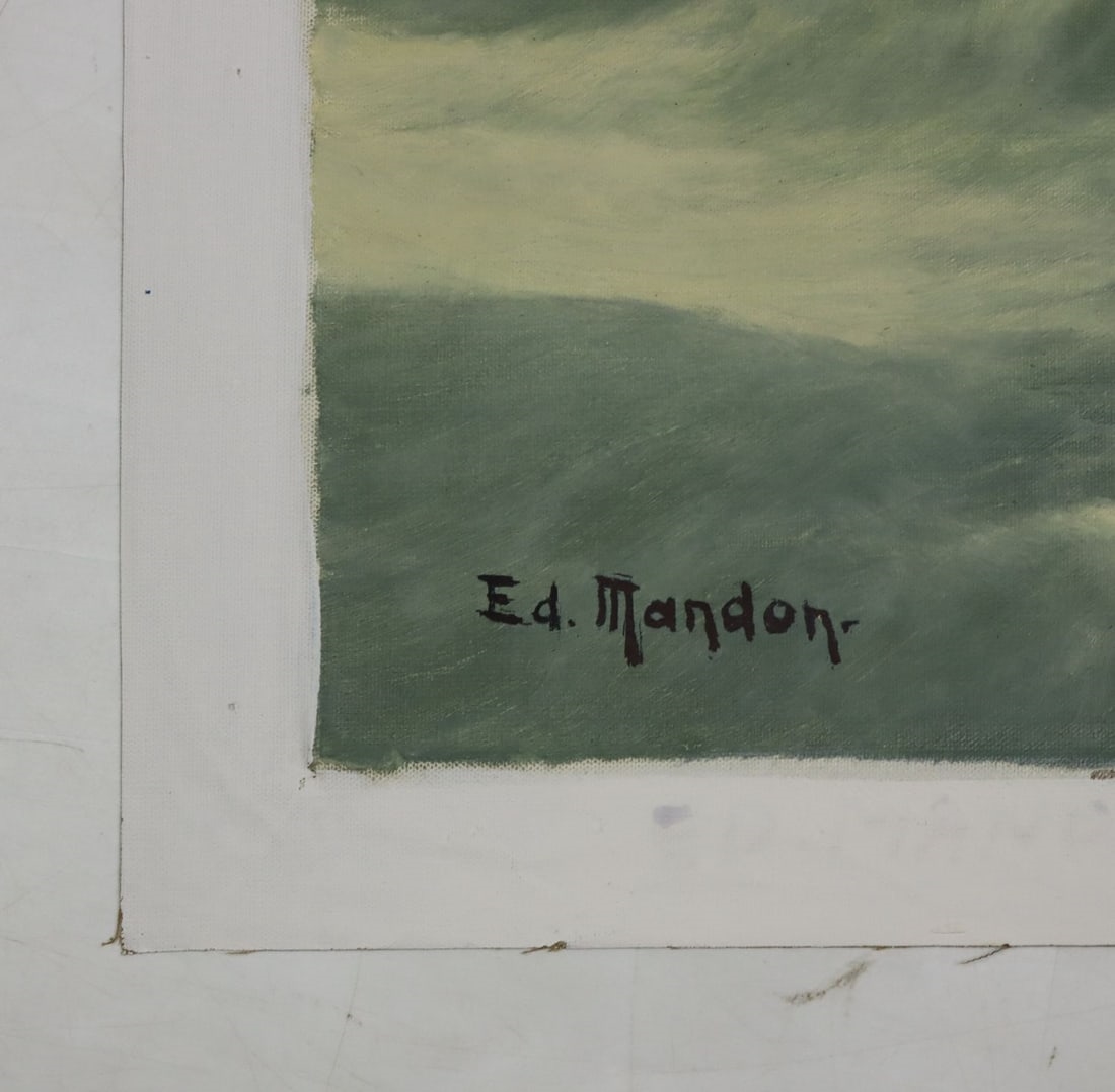 Artwork by Edouard Mandon, Seascape, Made of oil on canvas