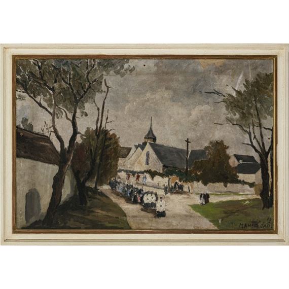 Prozession in einer ländlichen Ortschaft by Sadi de Maheo, 46