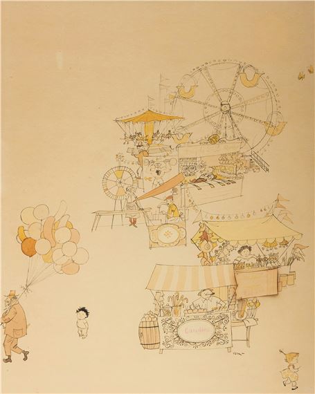 At the Fair - Oscar Cahén