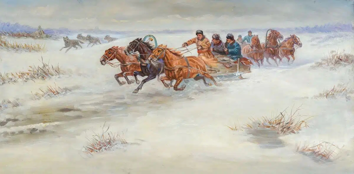 Artwork by Edward Mesjasz, SANNA – DWIE TRÓJKI, Made of Olej, płótno