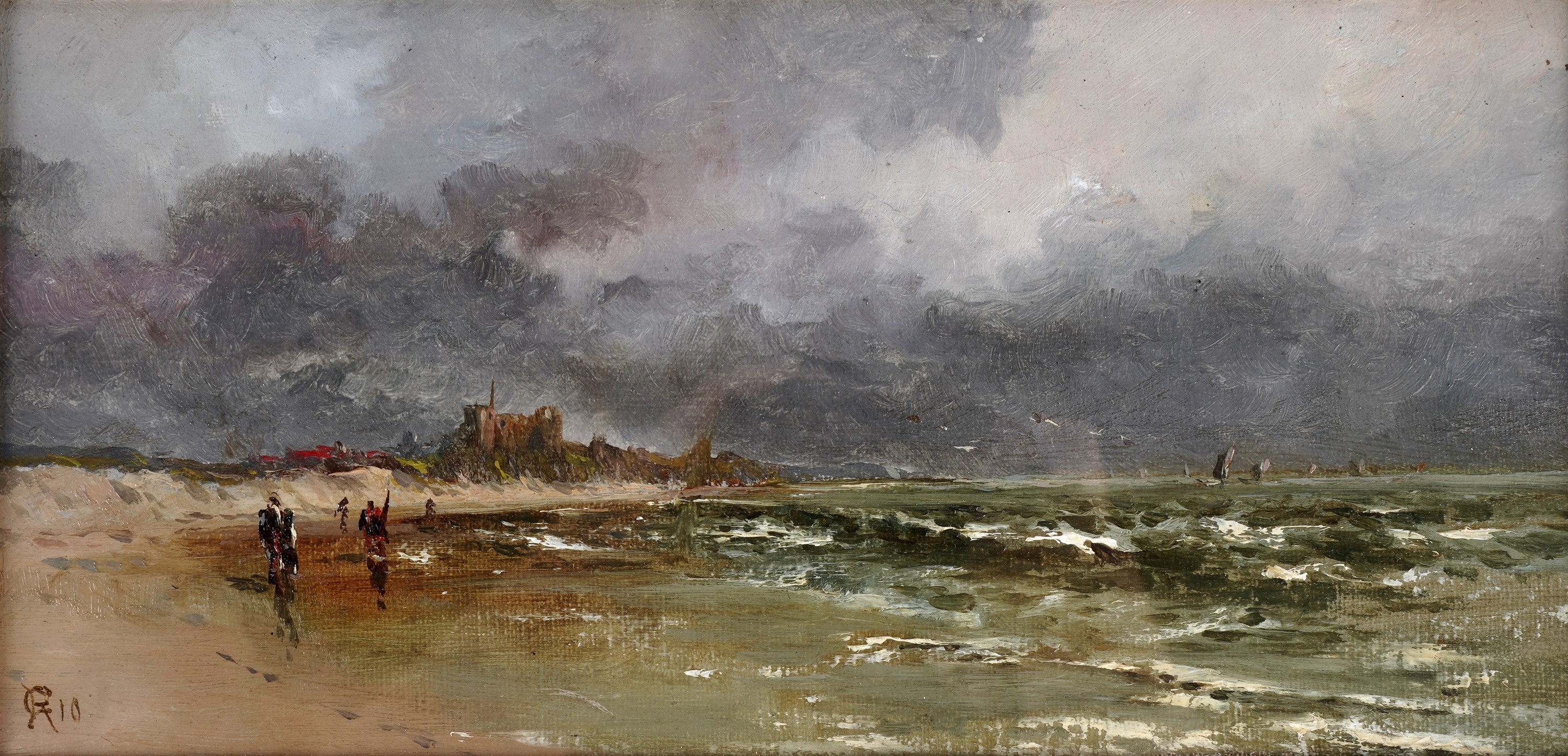 Artwork by Charles Rutherford, Bambro Castle | oil, Made of oil on canvas