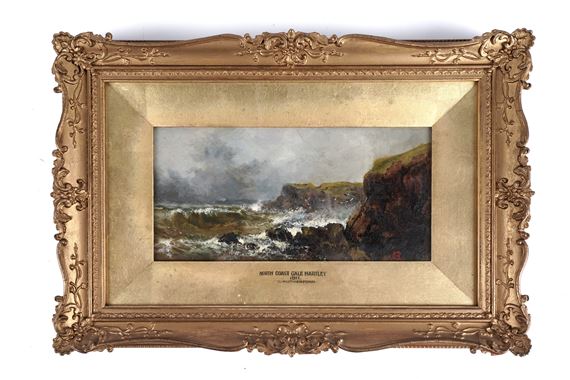 North Coast Gale Hartley | oil by Charles Rutherford, 1911