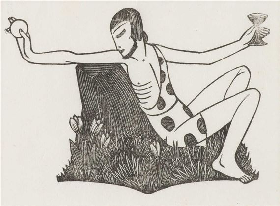 Six wood engravings by Eric Gill, 1925