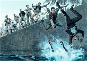 gouache painting - Norman Saunders