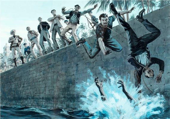 gouache painting - Norman Saunders