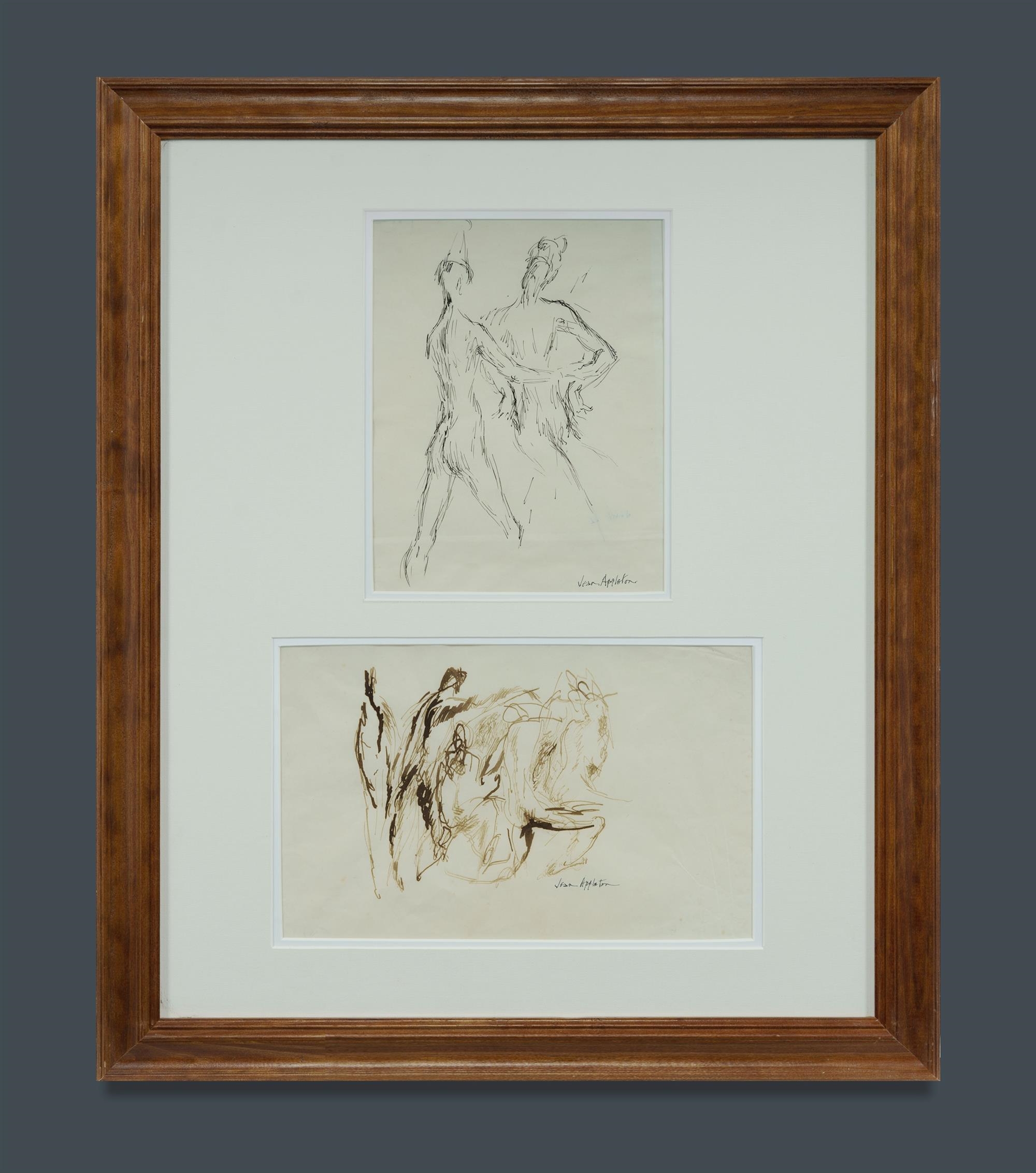 Jean Appleton | Figures Wearing Hats; and Group Study | MutualArt