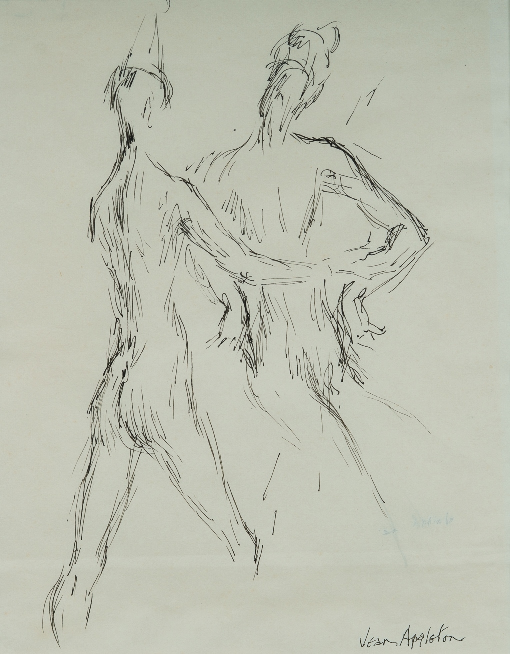 Jean Appleton | Figures Wearing Hats; and Group Study | MutualArt