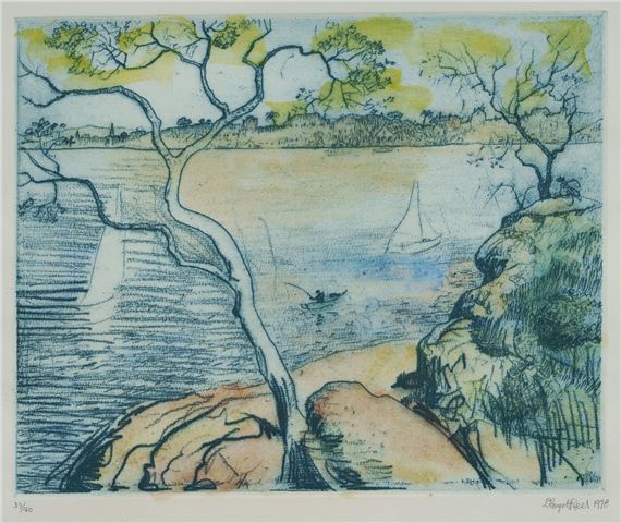 Northwood Point with Tree by Lloyd Rees, 1978