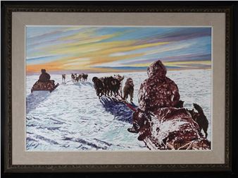 Lever de soleil arctique - Von Brentani, Mario