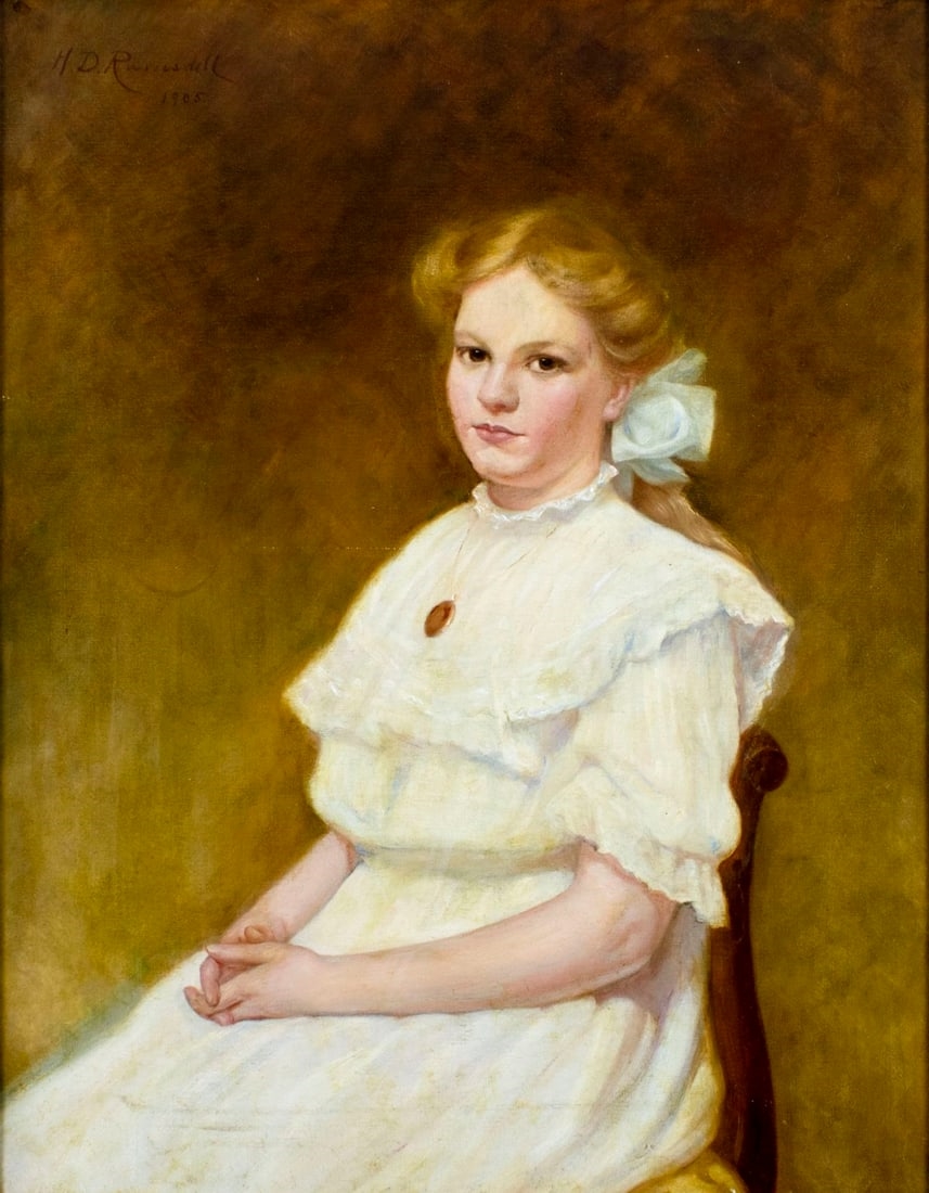 H D Ramsdell | Portrait of Girl (1905) | MutualArt