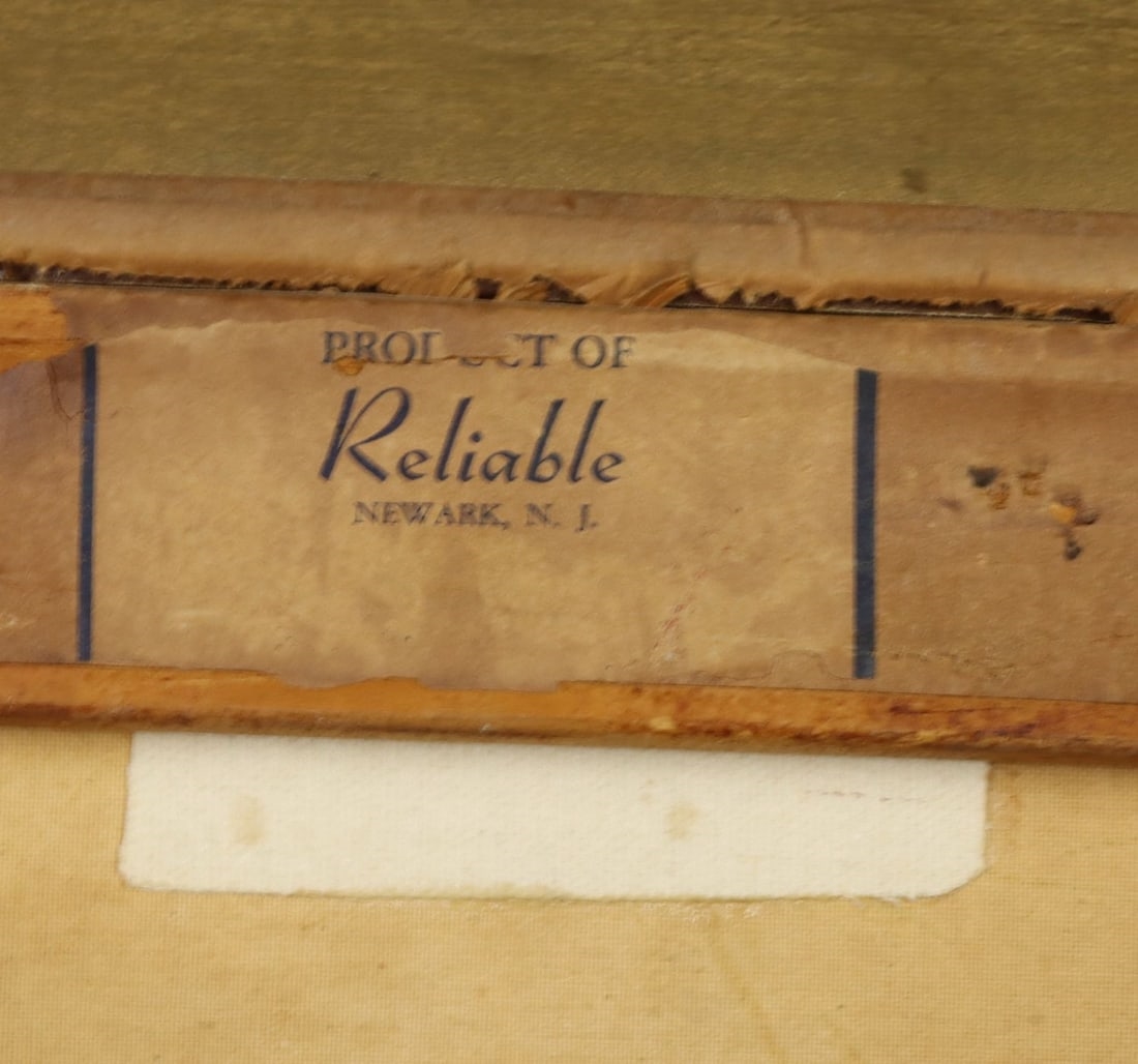 Artwork by Luigi Cergoli, Coastal Town Landscape, Made of oil on canvas