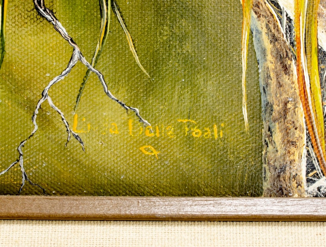 Artwork by Linda K. Della Poali, Owl, Made of oil on canvas