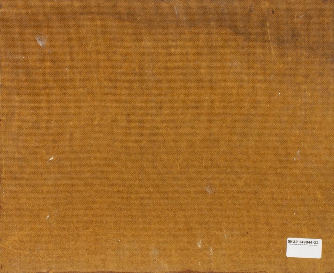 Artwork by Clarkson Dye, Sunset Coastal Landscape, Papcete Lagoon, Tahiti, Made of oil on board