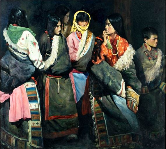 Mongolian Women - Mongolian School, 20th Century