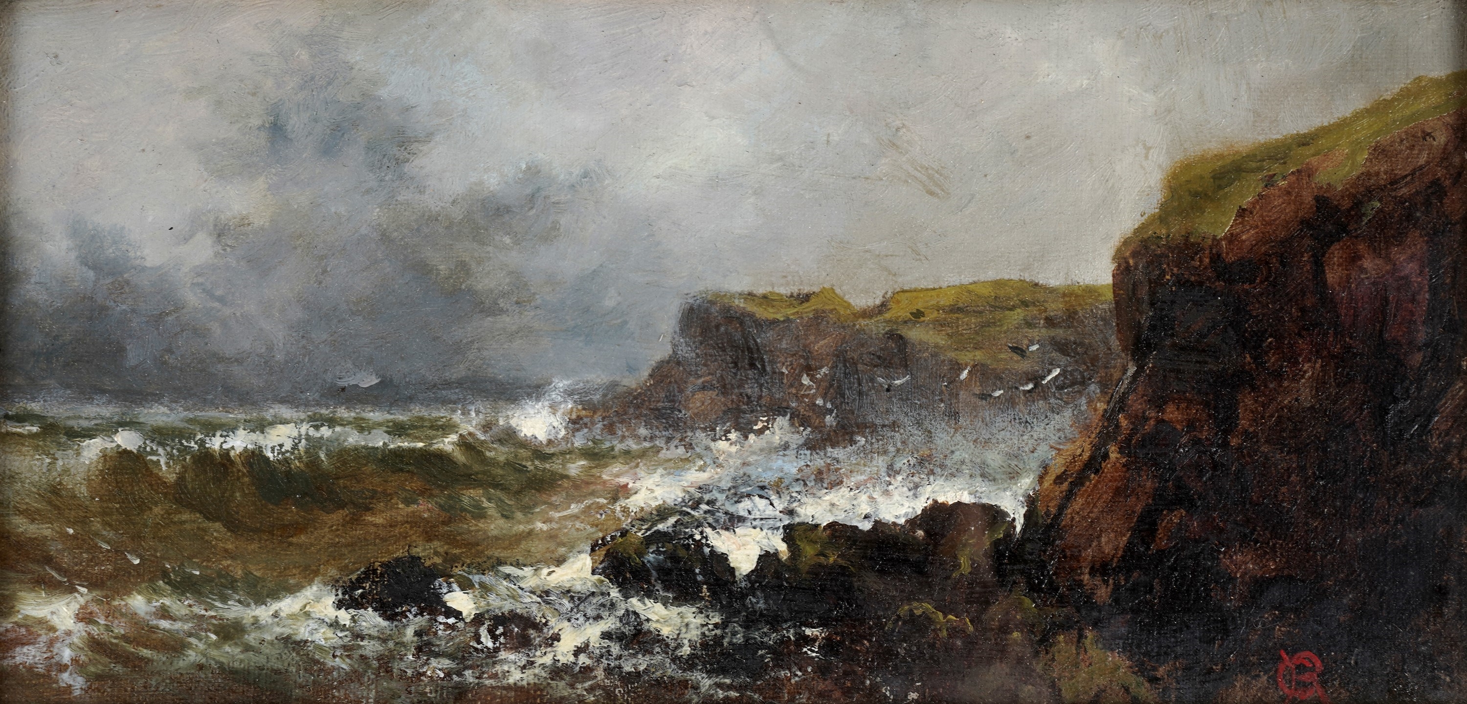 Charles Rutherford | North Coast Gale Hartley | oil (1911) | MutualArt