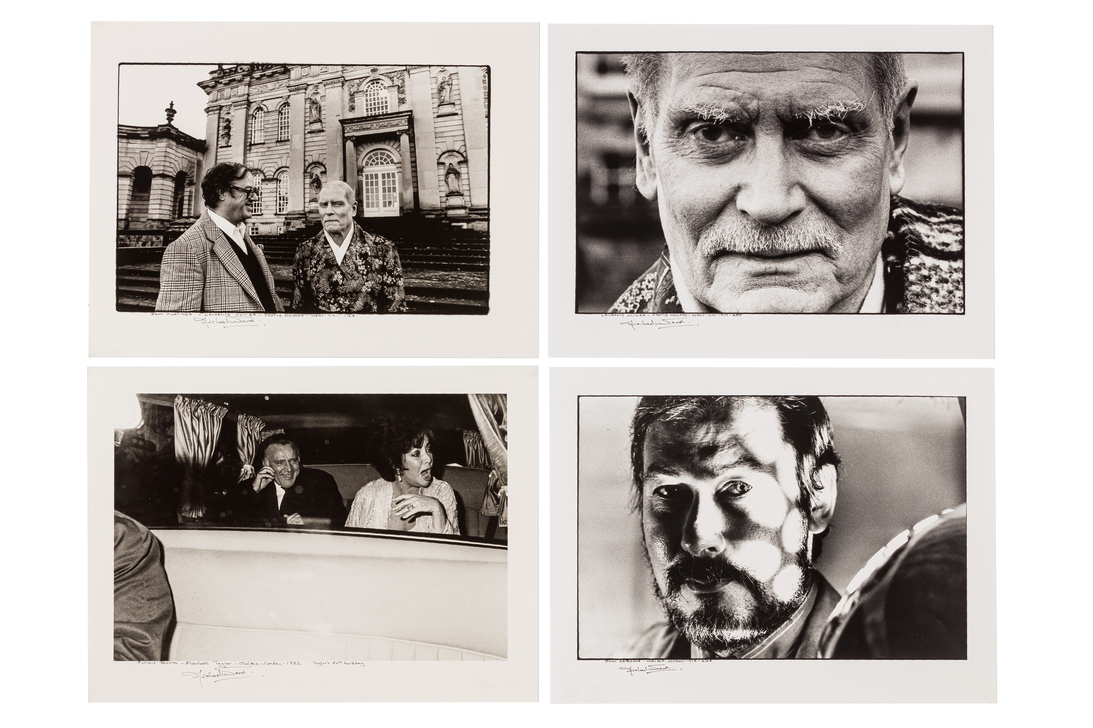 Artwork by Michael Ward, LONDON THEATER & FILM PERSONALITIES, Made of silver gelatin prints