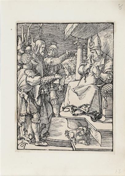 Christ before Caiaphas, from The Small Passion by Albrecht Dürer, circa 1510