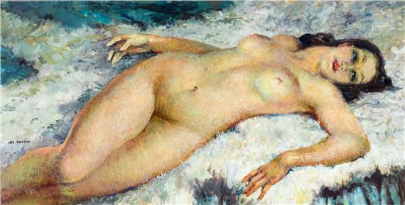 Reclining Nude by Leo Fontan