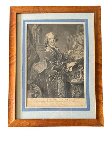 A set of four framed engravings of 18th century notable gentlemen by Hyacinthe Rigaud