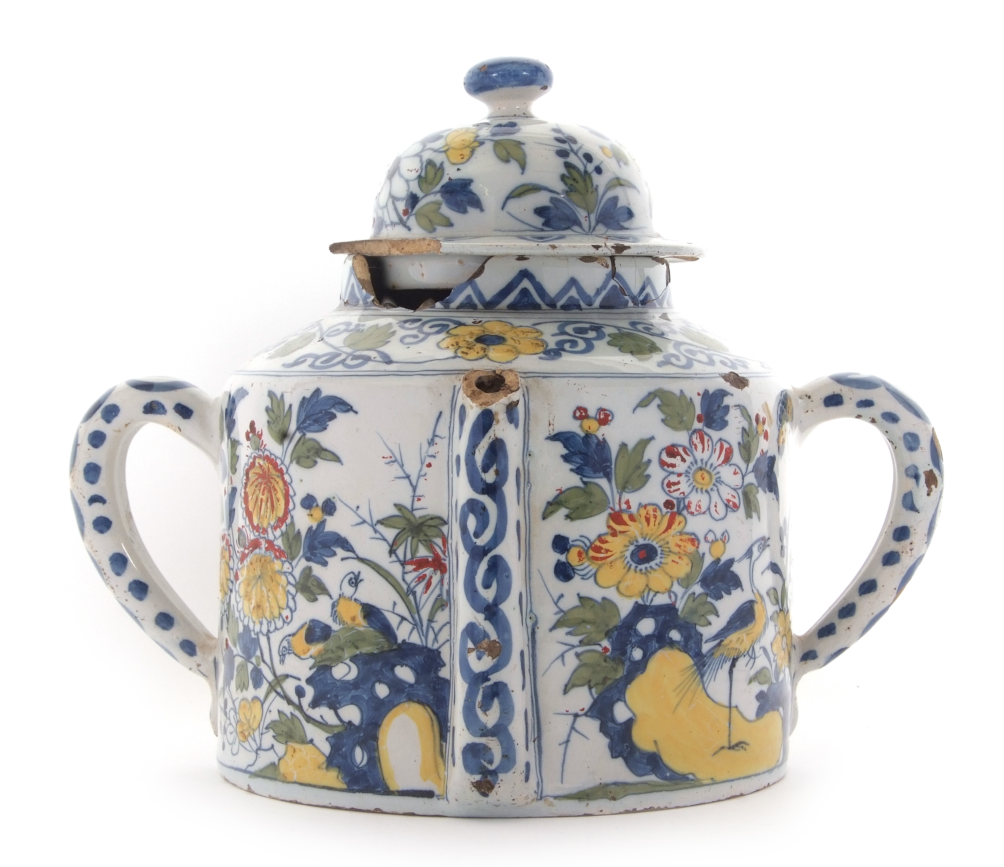 Inventory | A LARGE DELFT POSSET POT AND COVER LATE 17TH/EARLY 18th ...