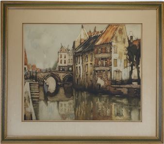 Gothic Bridge in Malines - J. van Santen