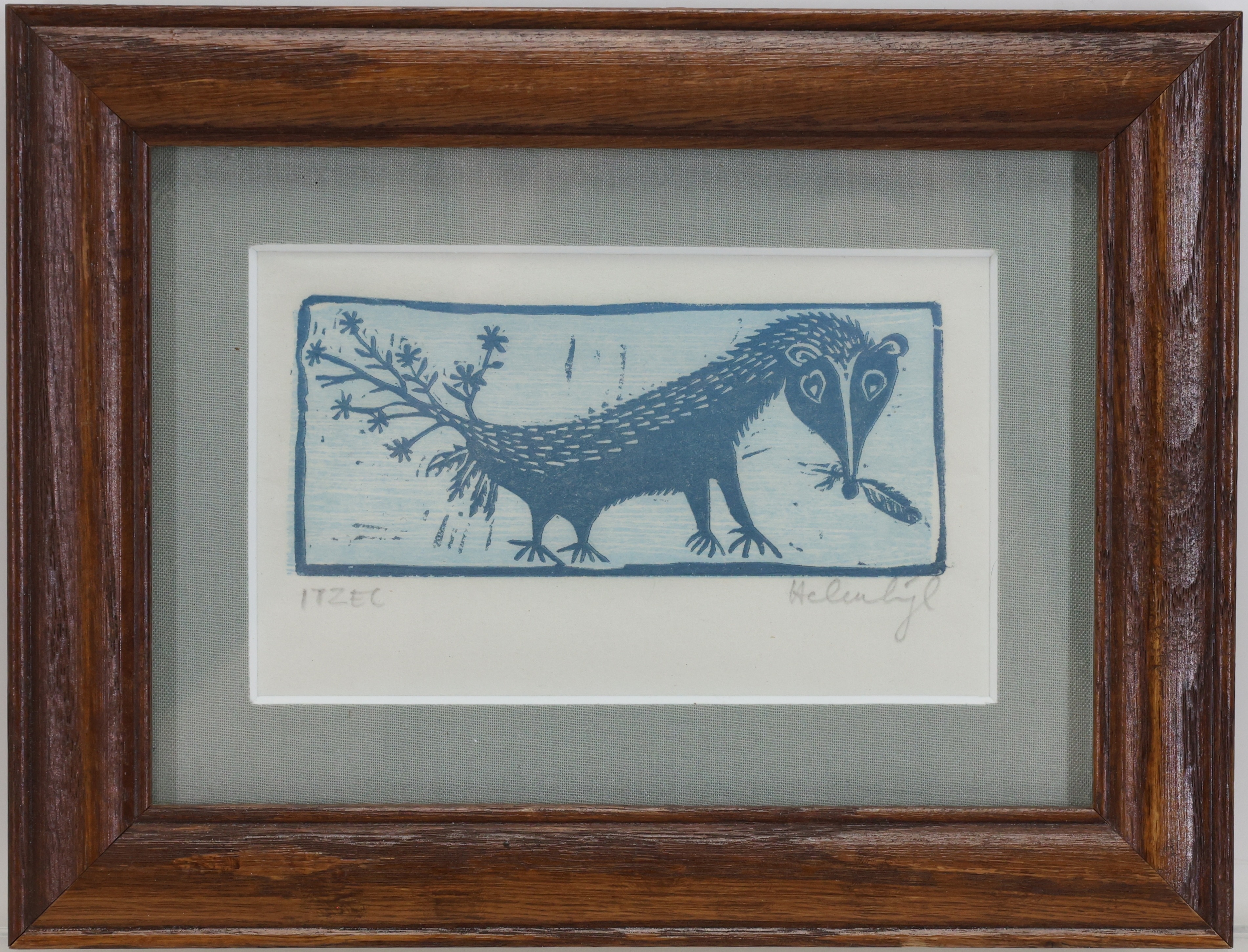 Artwork by Helen Siegl, ITZEC, Made of Woodblock print