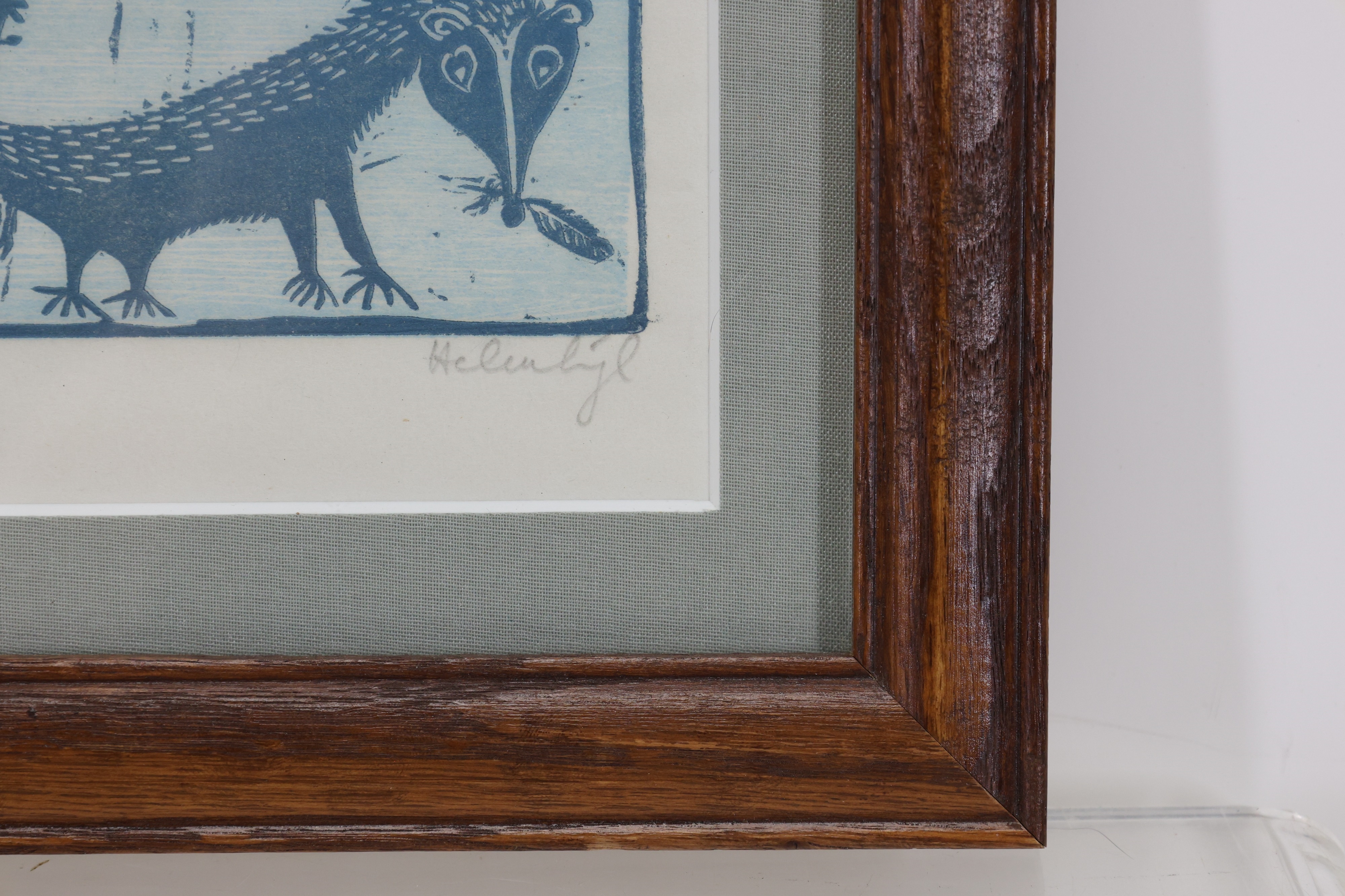 Artwork by Helen Siegl, ITZEC, Made of Woodblock print