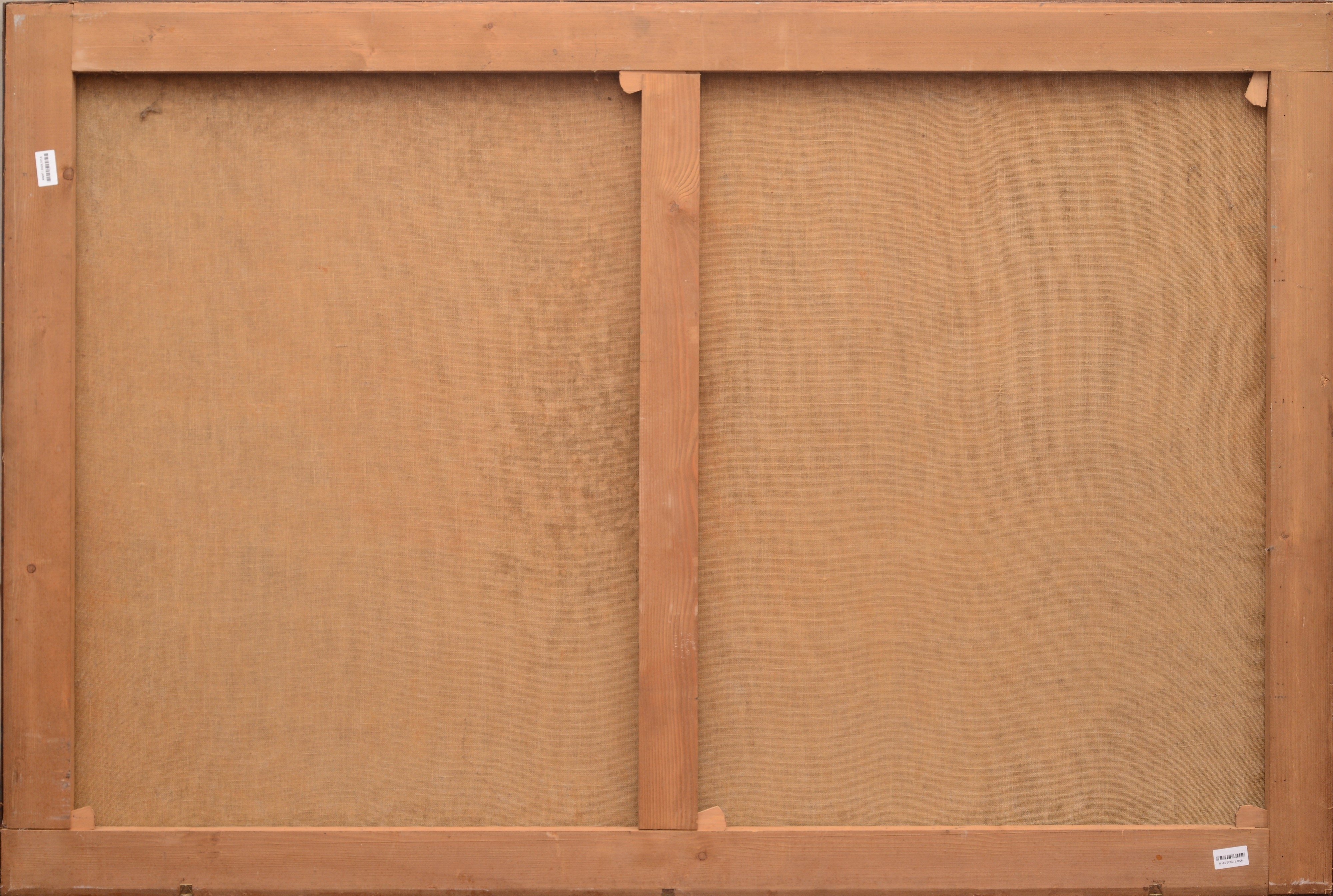 Artwork by Crescenzio d'Onofrio, Landscape with figures and castle in the background, Made of Oil on canvas