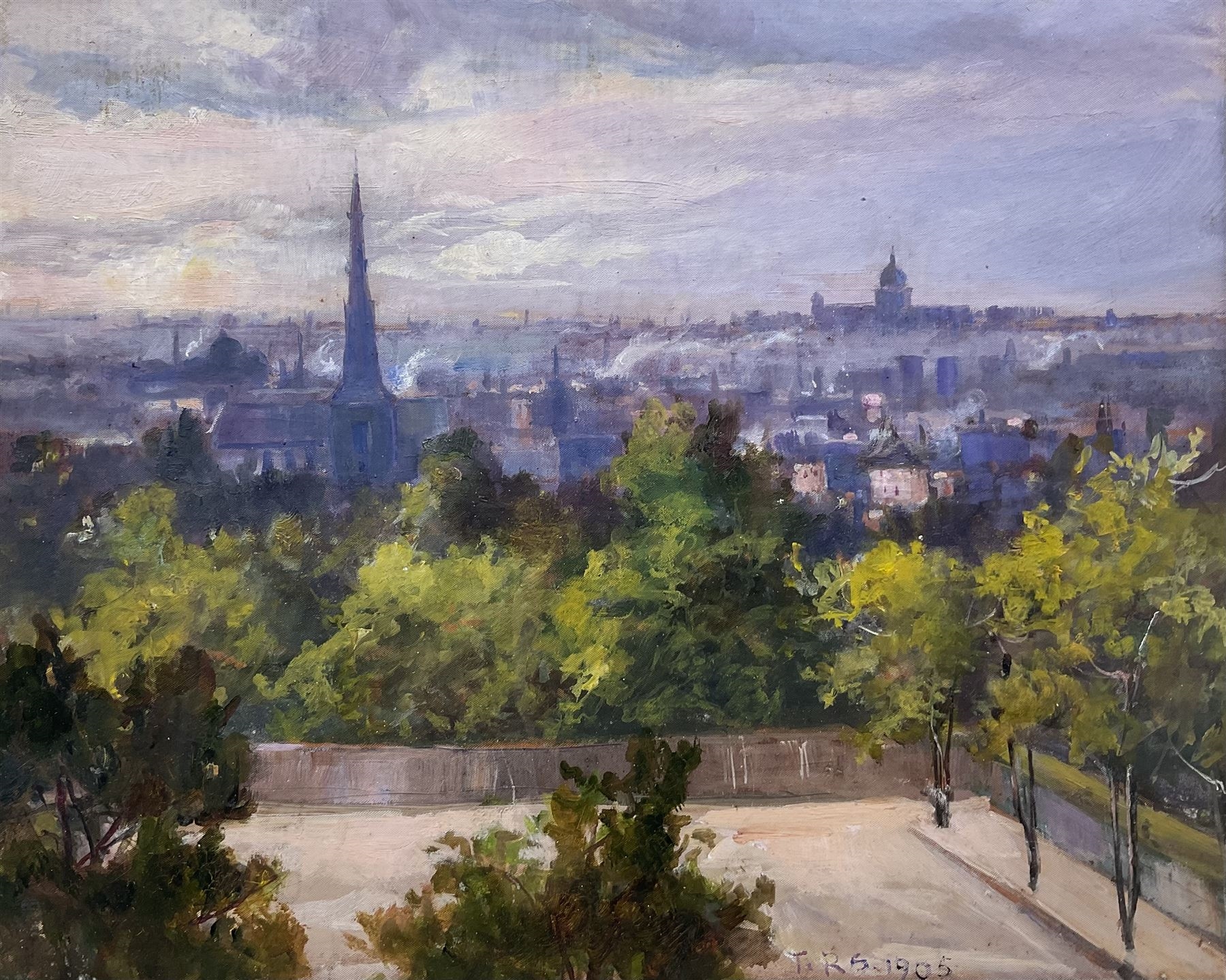 Thomas Ralph Spence | 'View of London from Gilling Wood' (1905) | MutualArt