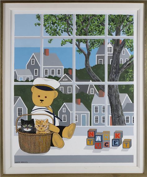 “Teddy Bear and Nantucket Blocks” by Maggie Meredith