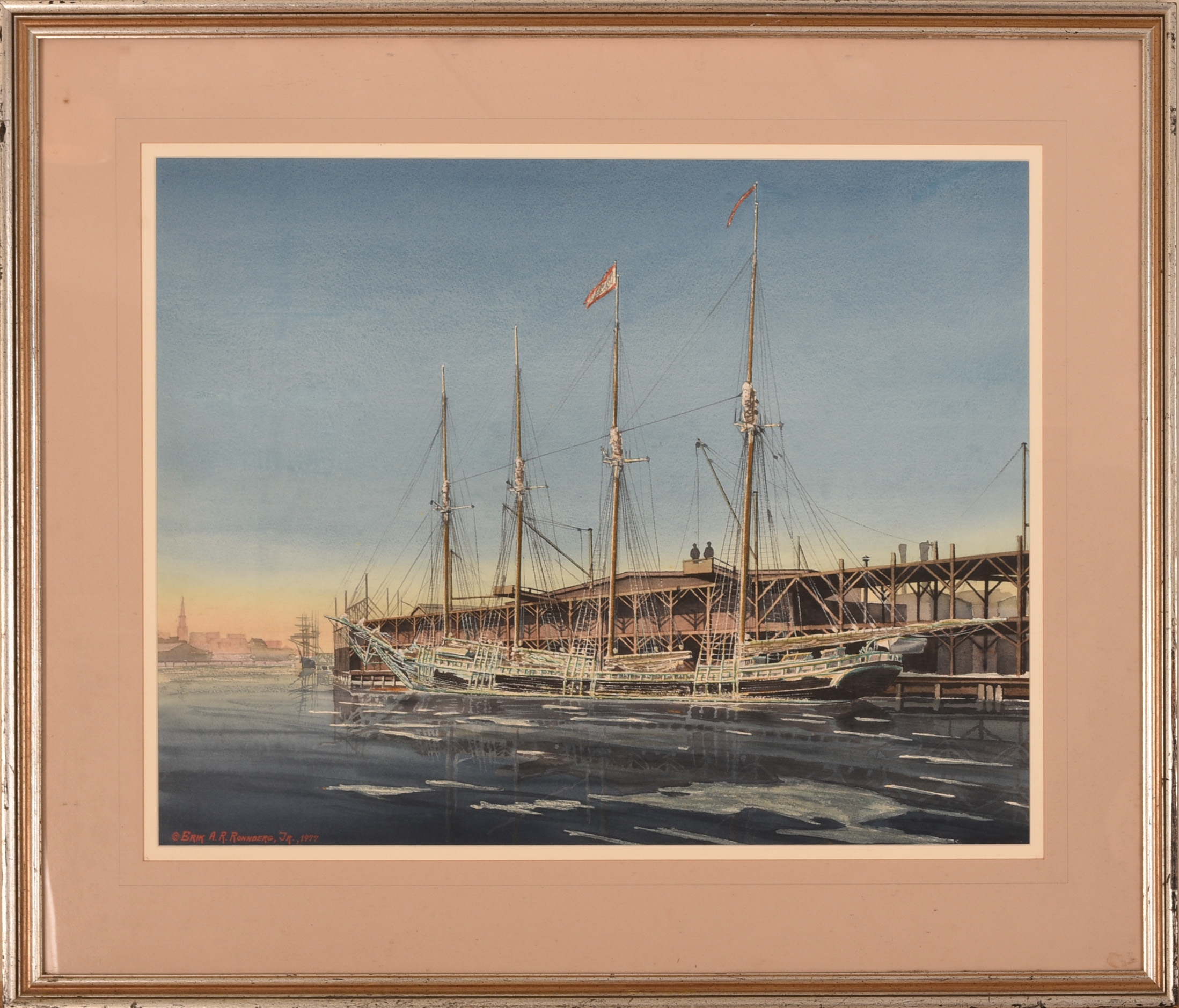 Eric Axel Rune Jr Ronnberg | Harbor Scene | MutualArt