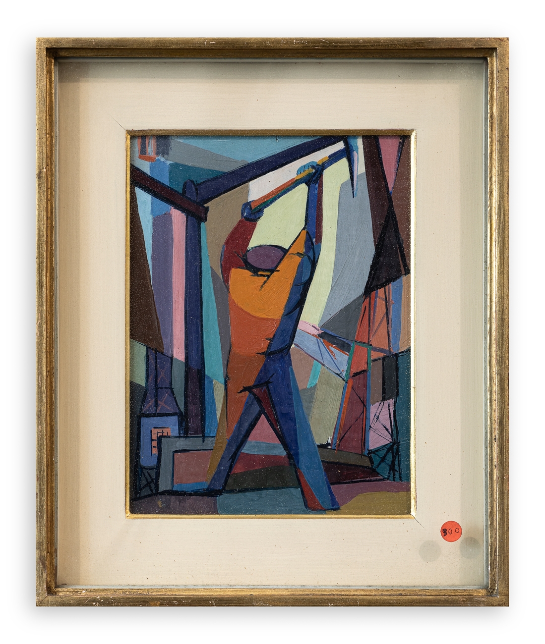 Artwork by Silvio Zanella, Picconiere, Made of olio su tavola