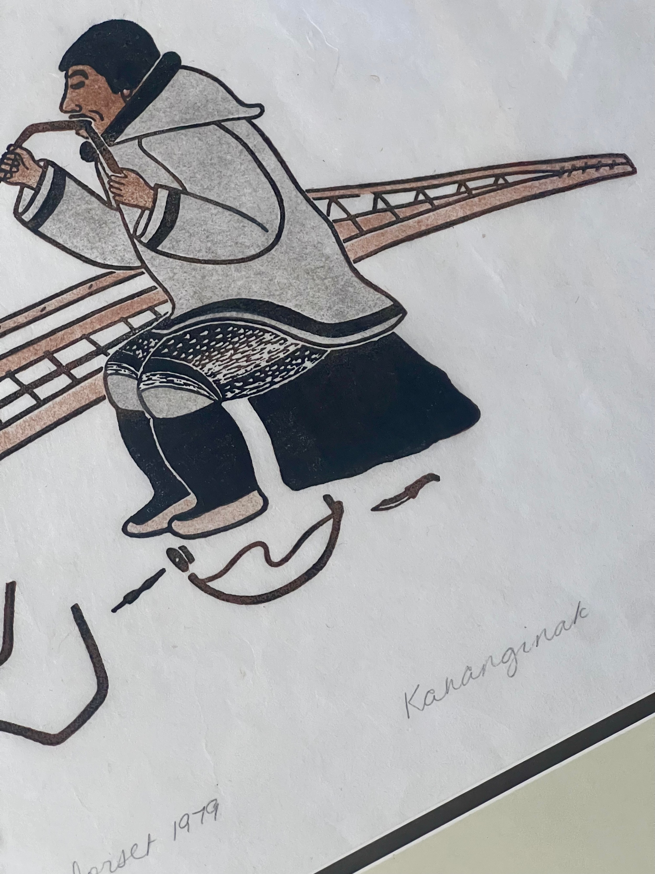 Kananginak Pootoogook | Making a Kayak (1979) | MutualArt