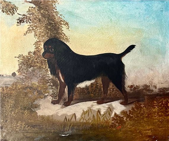 R. Simpson | Cavalier King Charles Spaniel portrait (1854) | MutualArt