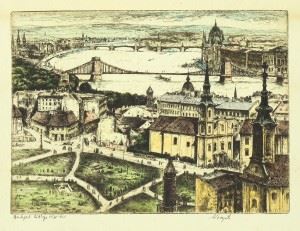 Budapest látképe 1938-1956 - Gyula Waryeste Komjati